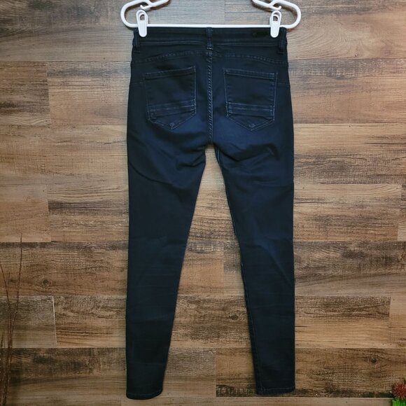 Kut From The Kloth Jeans Size 2 Mia Toothpick Skinny Black Low Rise Stretch - Picture 2 of 12